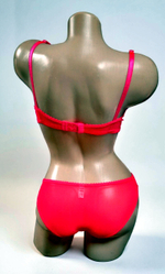 Комплект нижнего белья, пуш-ап, размер 80B, цвет розовый