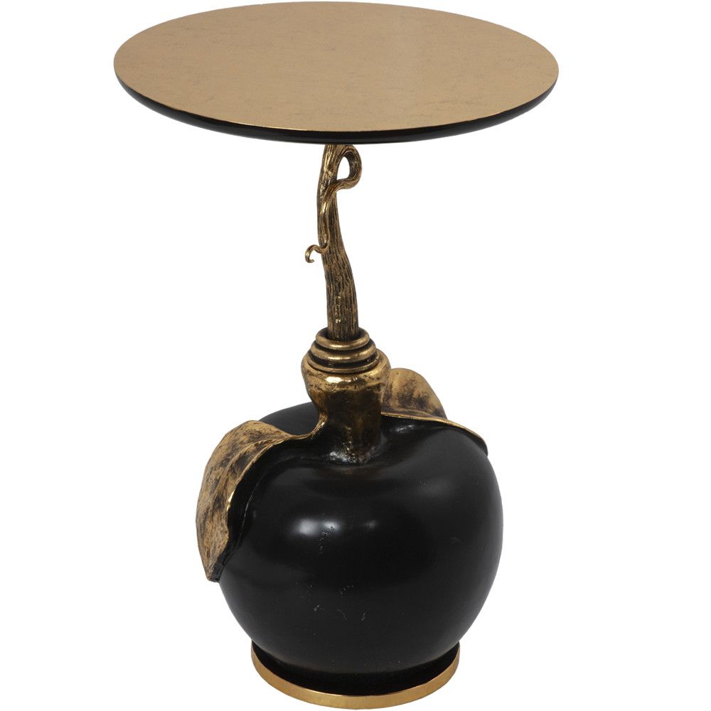 Столик декоративный с золотой столешницей Яблоко Евы Амбер