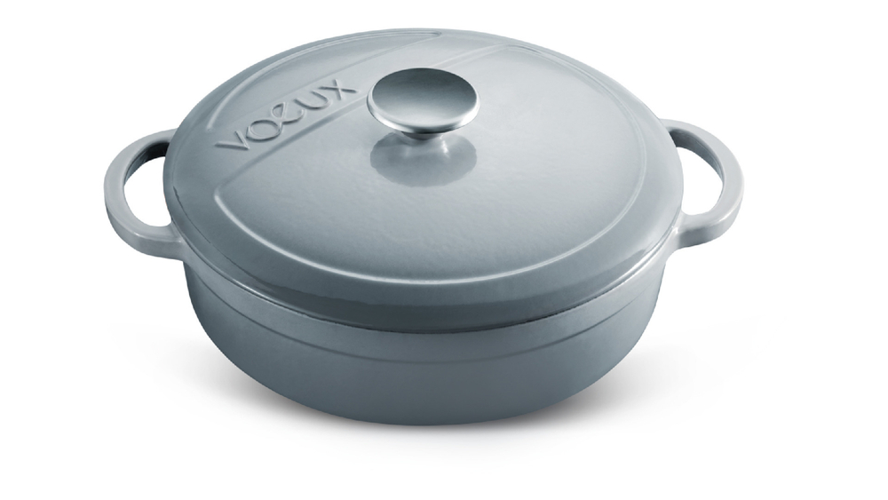 Кастрюля 28см Voeux Gracieuse серая
