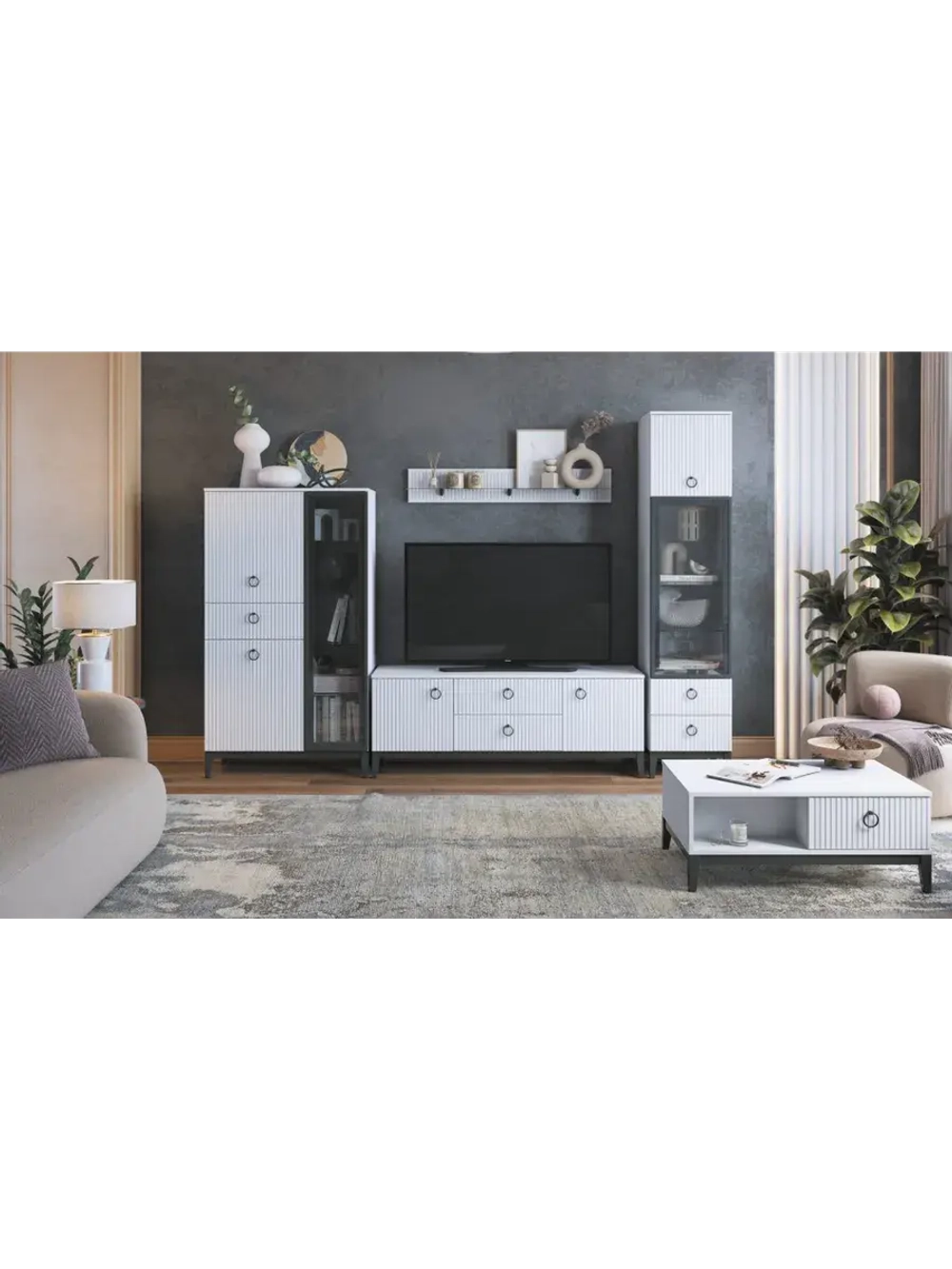 Тумба под телевизор напольная 150,2х44,6х57,2 см