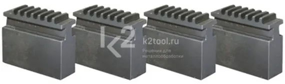 Комплект сырых кулачков для четырёхкулачкового токарного патрона Ø 125 мм