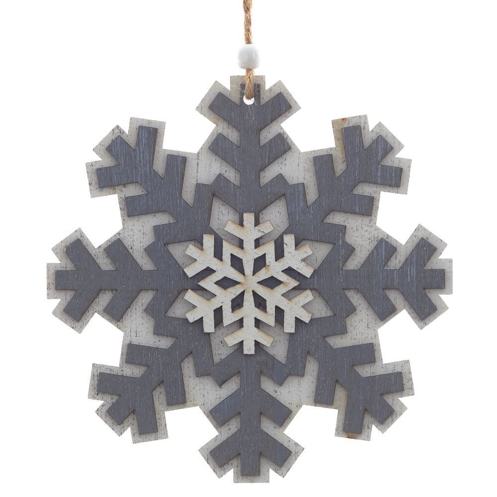 GAEM Украшение новогоднее "Снежинка", L15 W0,5 H16 см, 3в.