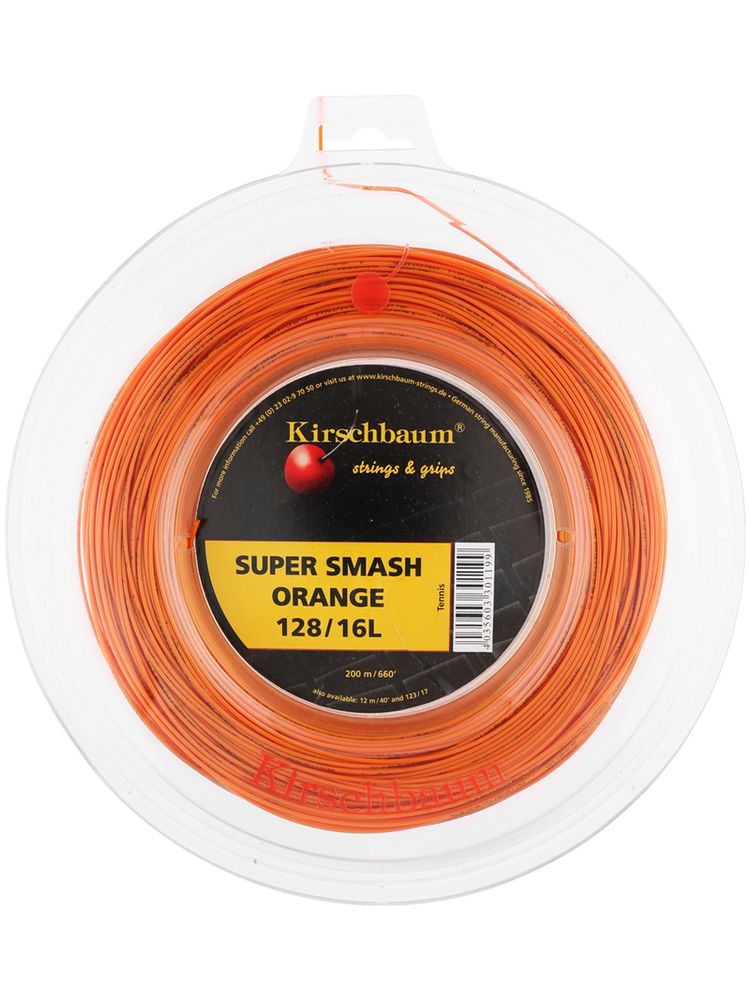 Теннисные струны Kirschbaum Super Smash Orange (200 m)
