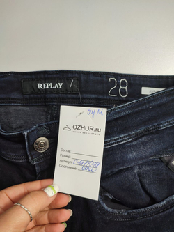 Джинсы Replay с потертостями 42 размер