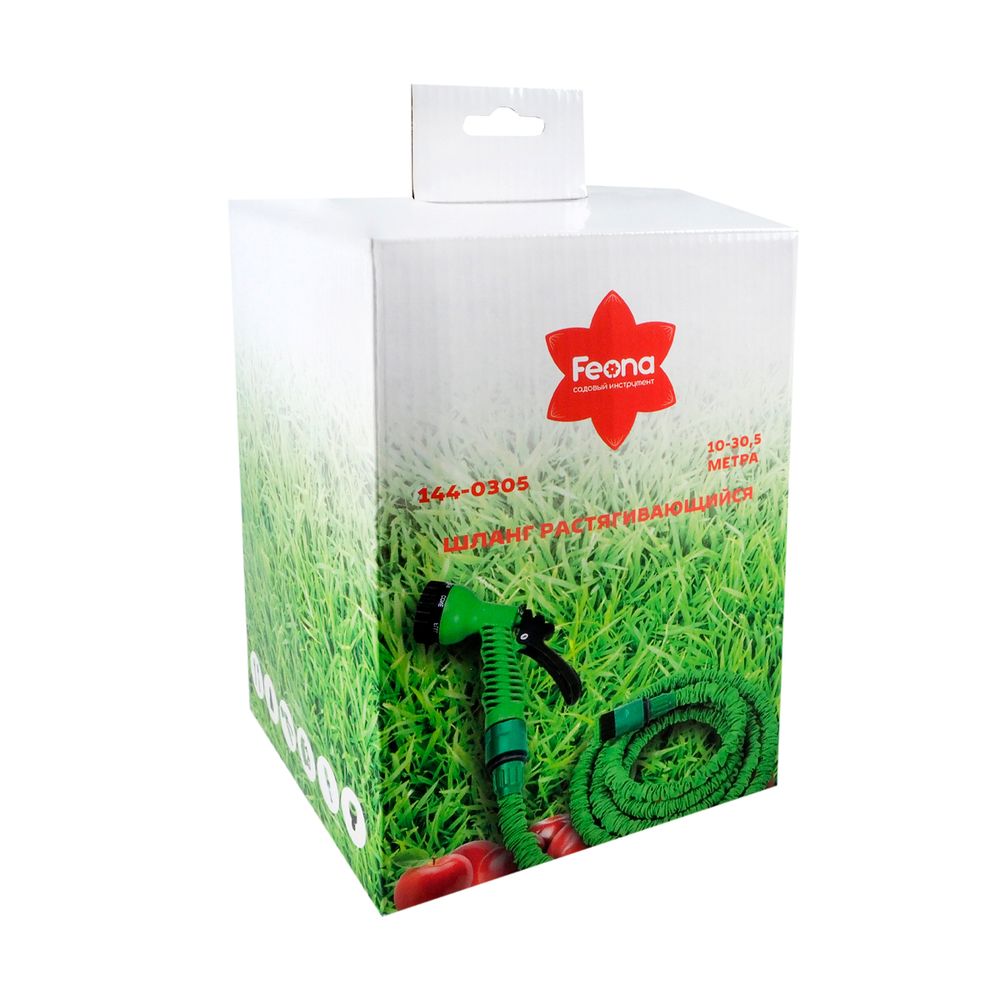 Шланг растягивающийся для полива Feona с пистолетом-распылителем 30,5 м 144-0305