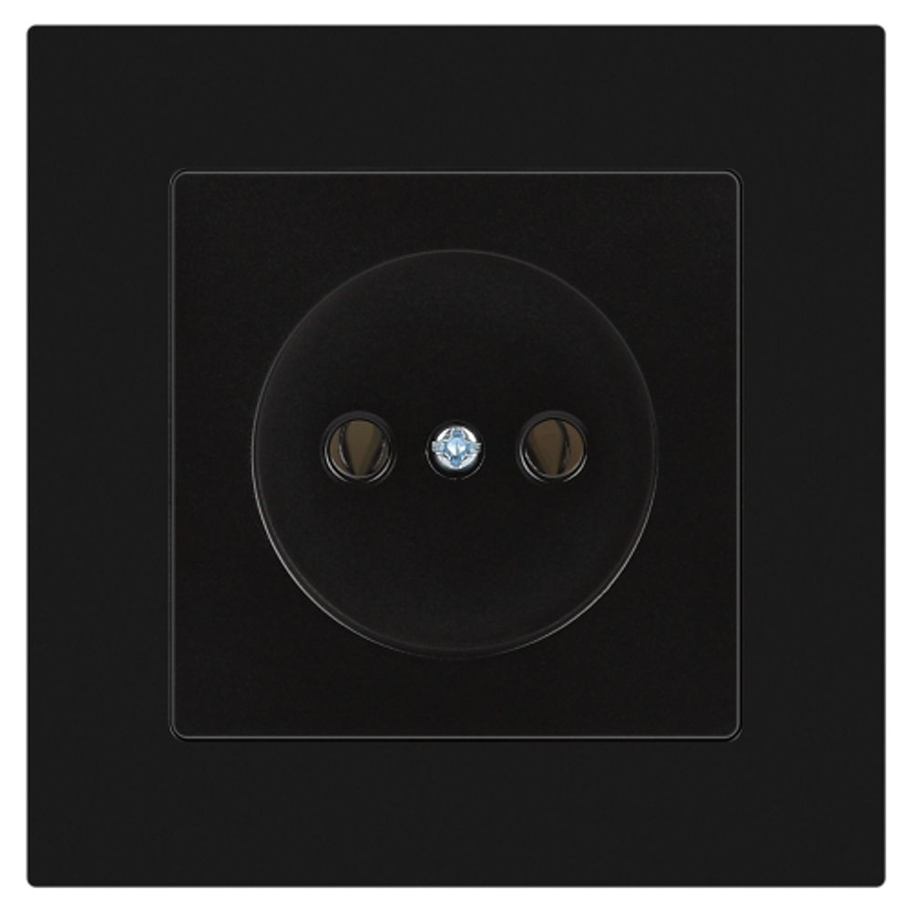 Розетка Intro Accent 6-201-05 2P 16А-250В IP20 СУ AL/CU антрацит | Intro