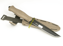 Нож тактический туристический разделочный НР-19 Кизляр AUS 8 Бежевый