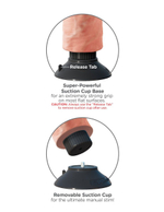 Вибромассажер телесного цвета 7" Vibrating Cock - 20 см.