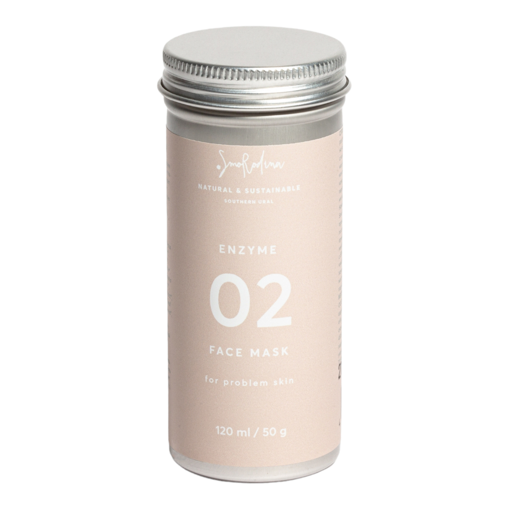 Энзимная маска для проблемной кожи с цинком и спирулиной 02 Enzim Face Mask, 50 гр(SmoRodina)