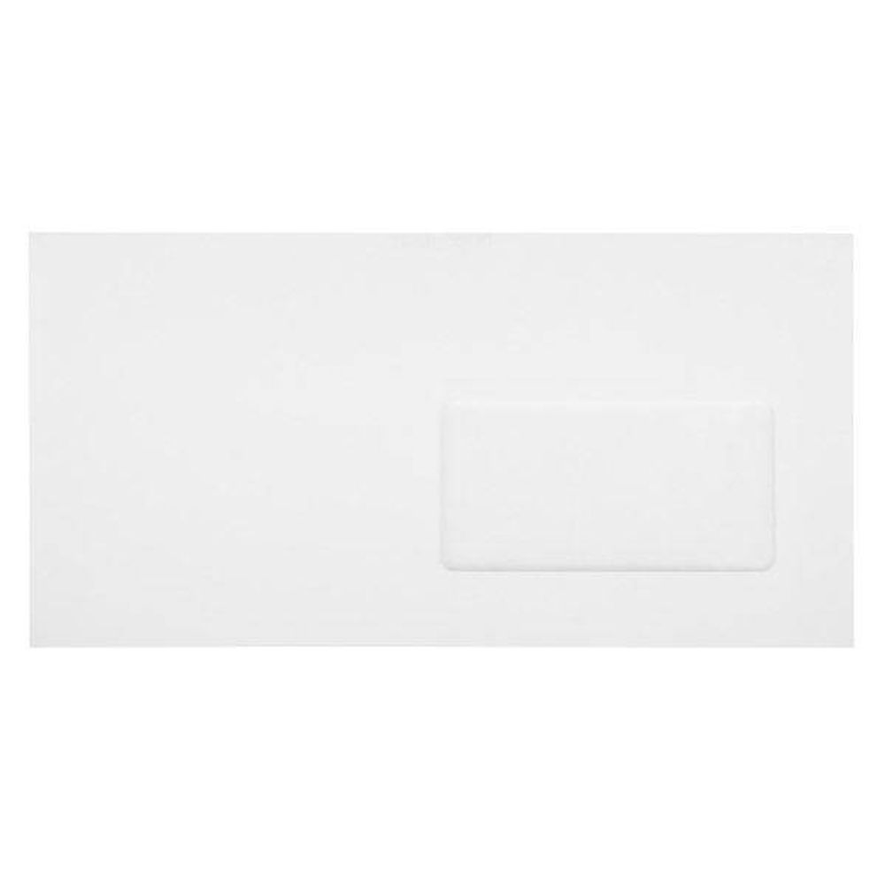 Конверт почт. оф. Е65 110x220 стрип окно справа 80 г/м2 белый плоск. евробумага 100% белизна