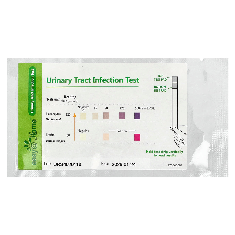 Easy@Home, Тест на инфекцию мочевыводящих путей, 10 тестов в индивидуальной упаковке