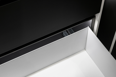 Комплект боковин выдвижного ящика Rigo H150, 400мм, белый