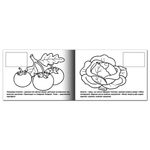 Книжка-раскраска А5, 4 л., HATBER с наклейками, Мои первые уроки, "Овощи", 4Р5н 05827, R133163