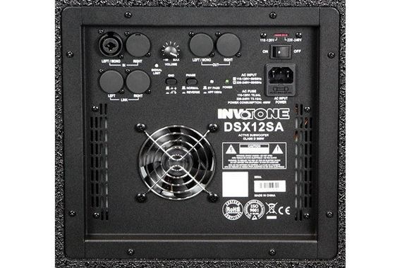 INVOTONE DSX12SA активный сабвуфер, 350Вт, динамик 12 дюймов