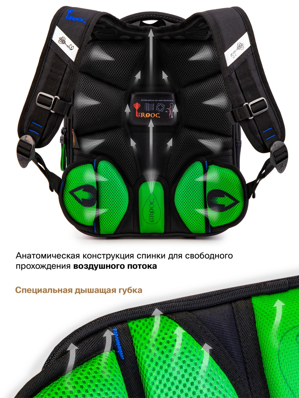 Ранец GROOC 7mini-039 + пенал + мешок + сумка-пенал