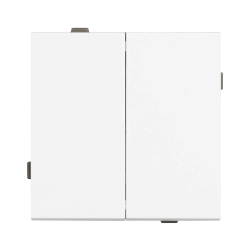 Механизм выключателя двухклавишный непроходной SWT-TENDO-MK02-PL-WH (230V, 10A) (Arlight, -) 054058