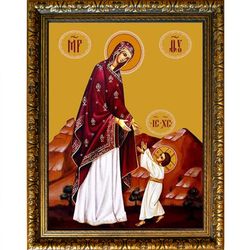 Первые шаги Иисуса Христа. Икона на холсте.