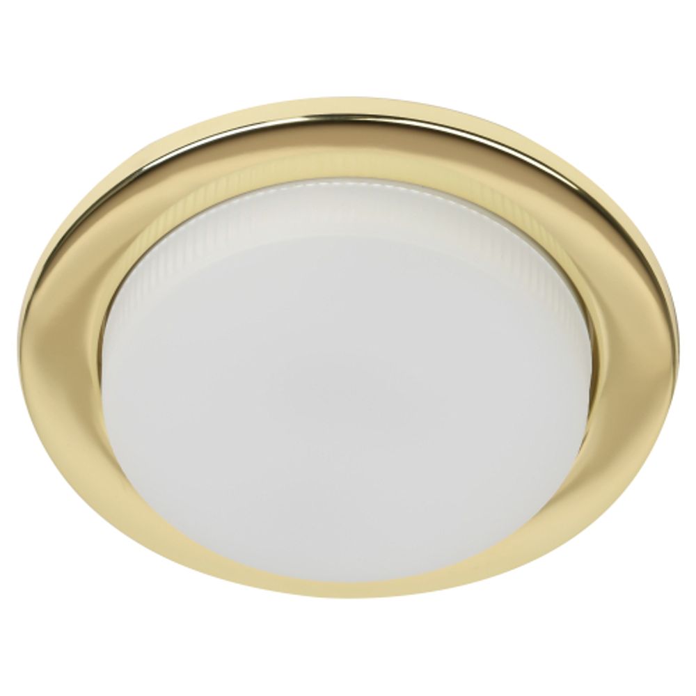 KL70 GD /1 Светильник ЭРА под лампу Gx53 тонкий, 220V, 13W, золото | Встраиваемые светильники Для ламп GX53