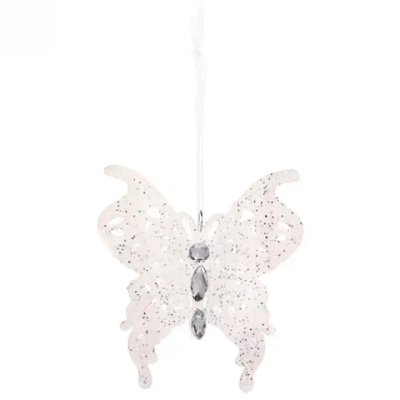 Подвеска «Сказочная бабочка» 11 см, белый