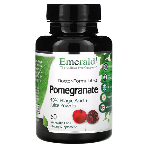 Emerald Laboratories, Гранат, 60 растительных капсул (725 мг в капсуле)