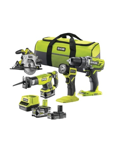 Набор из 4 инструментов Ryobi RCK184-252S 18В 5133005692