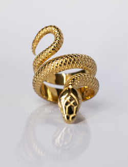 Кольцо — Змея Эфа & Gold