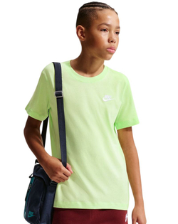 Футболка для мальчика теннисная Nike Boys Sportswear - light liquid lime