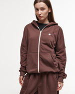 Zip-Up Hoodie LOGO French Roast