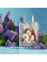 Термонаклейка на одежду, термопринт Девушка Лиса