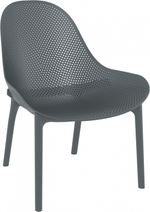 Лаунж-кресло пластиковое Siesta Contract Sky Lounge, темно-серый