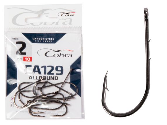 Крючки Cobra ALLROUND CA129 №2, 10 шт.