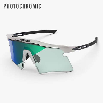 Спортивные очки Scicon Aeroshade 2.0 Titanium Sunglasses White Matt Photochromic Multi Mirror Blue/Green