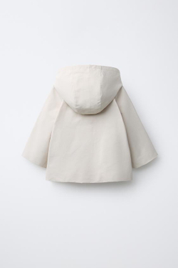 ZARA ПАРКА С КАПЮШОНОМ, БЕЖЕВЫЙ