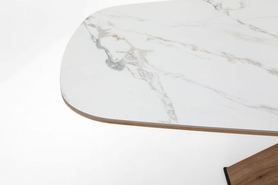 Стол Остин нераздвижной (дуб/т.020 меловой дуб/т.н.м.820 черная шагрень/керамика 2 50 равена)