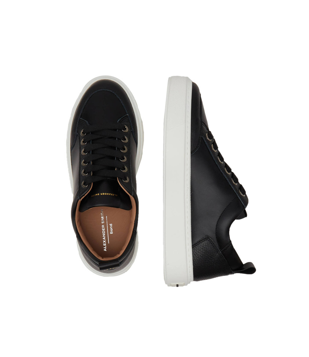 Кожаные кроссовки Alexander Smith - черный(ASAYZ1U87)