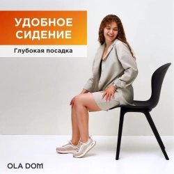 Комплект из двух стульев "LOFT" бренда OLA DOM. Цвет: Антрацит.