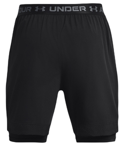 Теннисные шорты Under Armour Vanish Woven 2-in-1 Shorts - black/pitch gray
