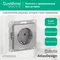 Розетка 1-м СП AtlasDesign 16А IP20 с заземл. механизм алюм. SE ATN000343