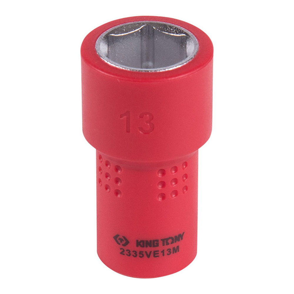 KING TONY (2335VE13M) Головка торцевая диэлектрическая шестигранная 1/4", 13 мм