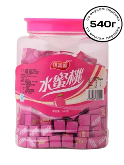 Жевательные конфеты Кубики со вкусом Персика 540 г