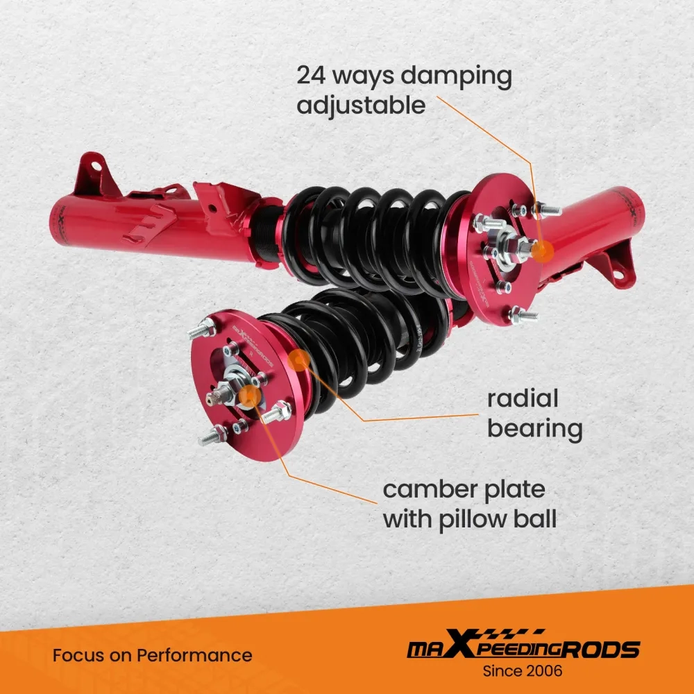 maXpeedingrods 24-Way Damper Adjustable Coilovers Kit подходит для автомобиля BMW E36 3 Series