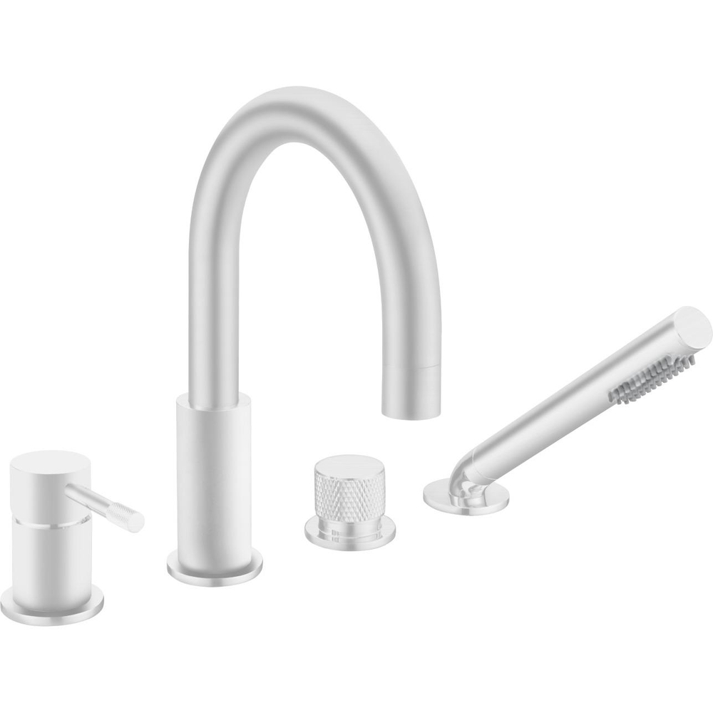 Смеситель на борт ванны Boheme UNO 460-MW Matt White