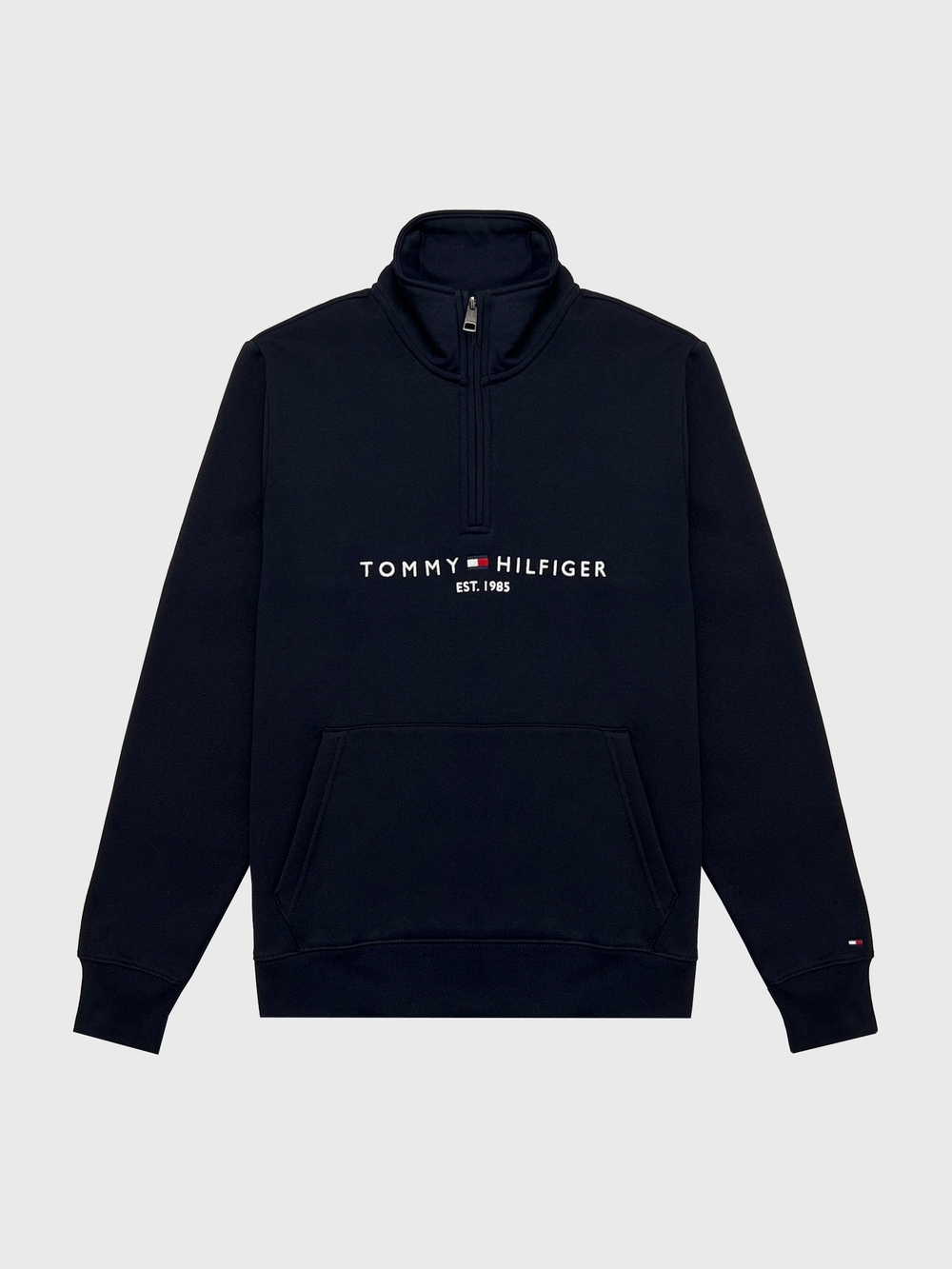 Свитшот Tommy Hilfiger Tommy Logo Quater-Zip Navy