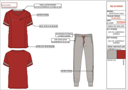 RELAX MODE - Мужская пижама с брюками - 10569