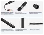 E-IMAGE BC09P Telescope boom, 9ft, carbon, w/cable. Микрофонная удочка (90.5 - 259.5 см) с XLR каб.