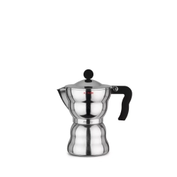 Alessi - Алюминиевая Турка кофеварка  высокого давления Moka Alessi на 6 чашек. / артикул   AAM33/6  / GTIN 8003299968084