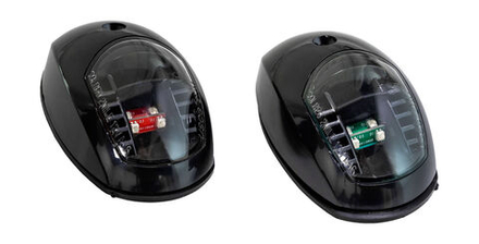 Огонь ходовой светодиодный, черный корпус, комплект