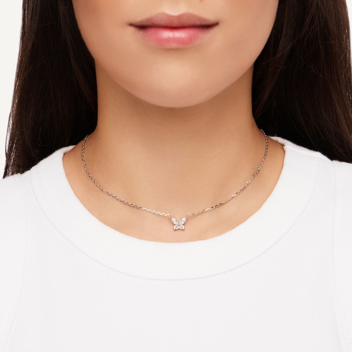 Колье Crystal Butterfly Necklace