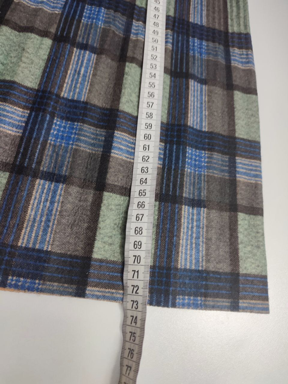 Юбка теплая в клетку 46 размер