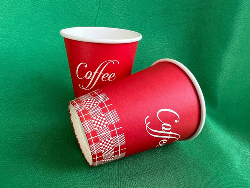 Бумажный стакан 250мл. Кофе Красный, Кракен 1000шт/кор